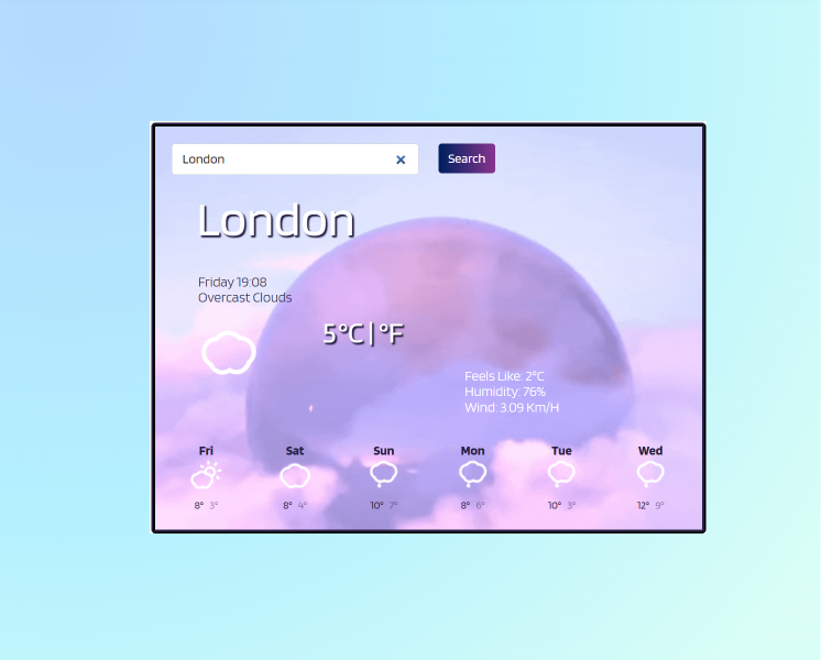 React weather app